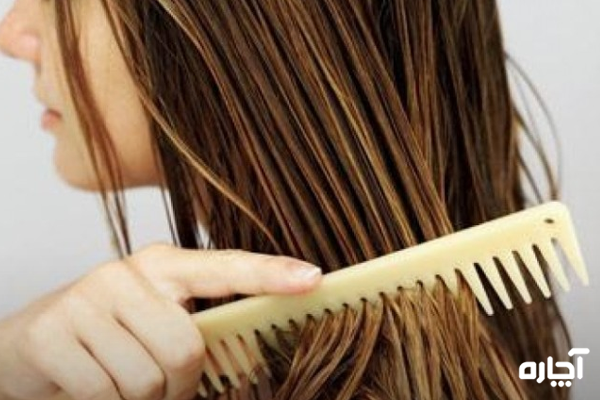 کاهش ریزش مو بعد از صافی